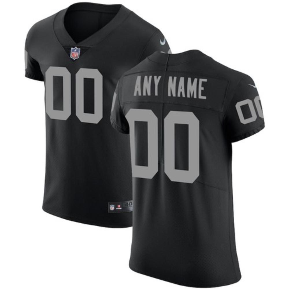 Men Las Vegas Raiders Custom Jersey Black 2020 Elite Football