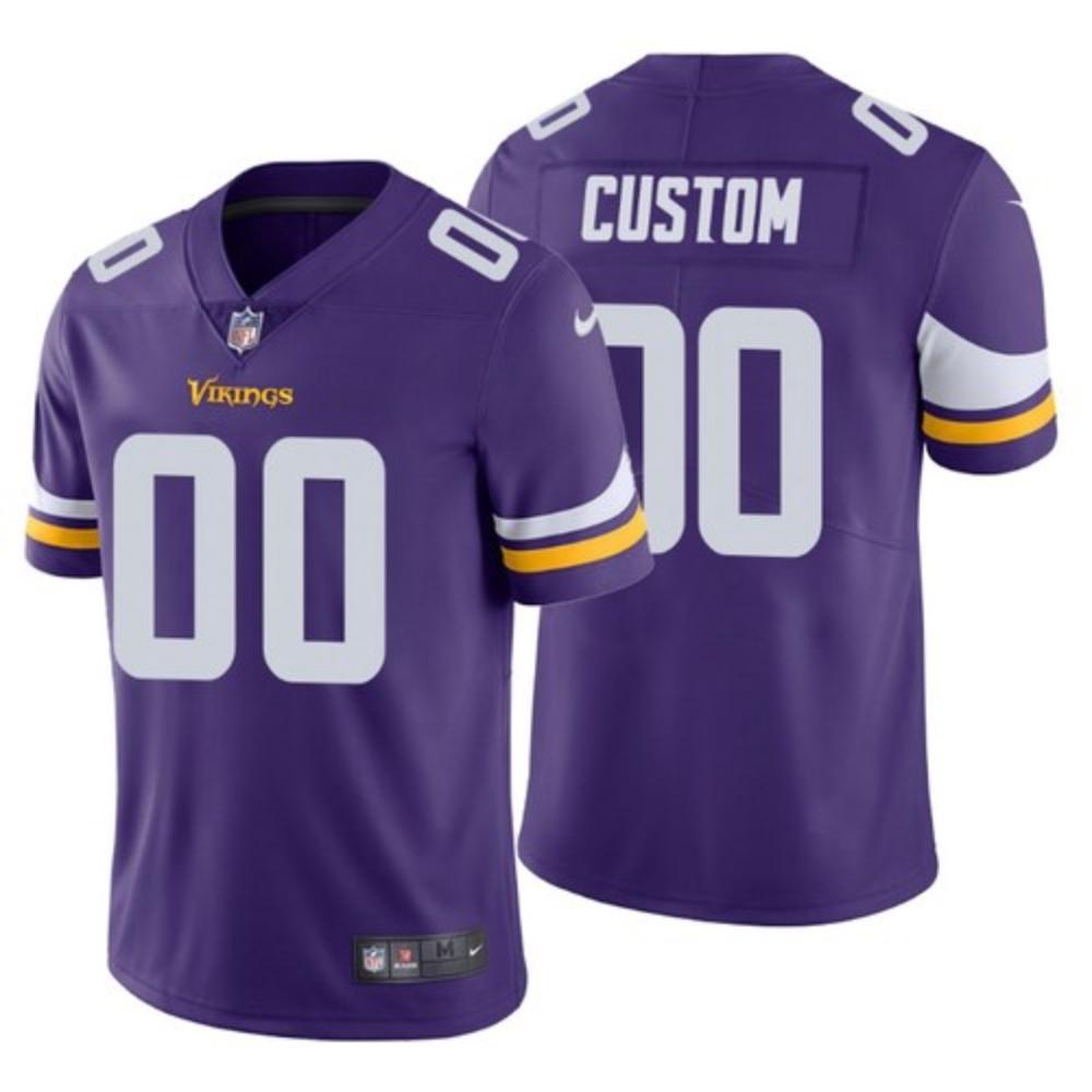 Men Minnesota Vikings Custom Jersey Purple 2020 Limited Football Stitched