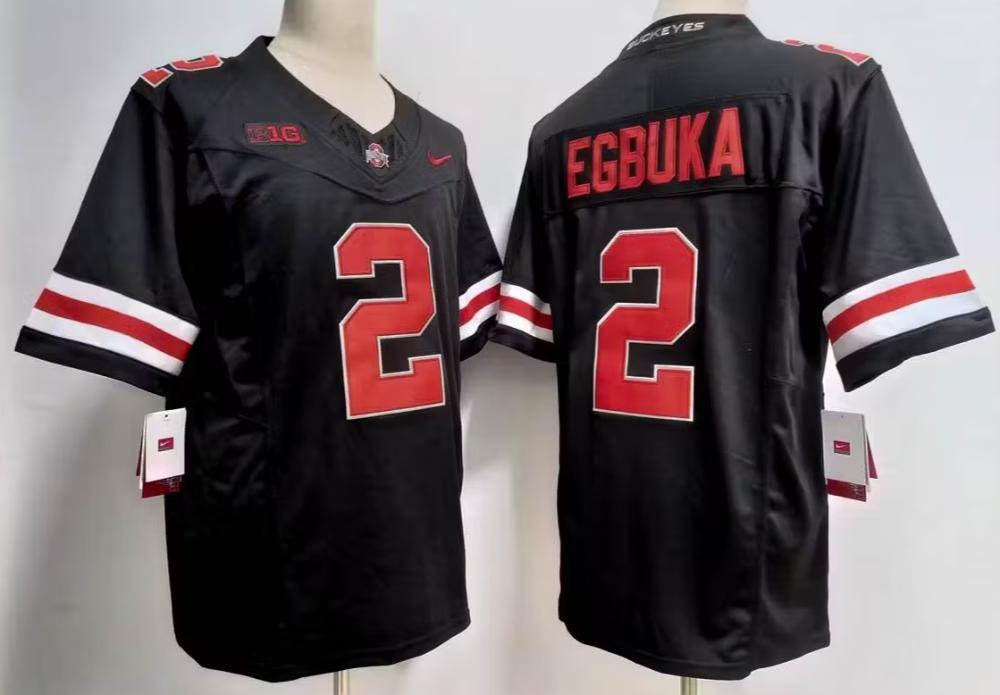 Men Ohio State Buckeyes 2 Emeka Egbuka Blackjersey
