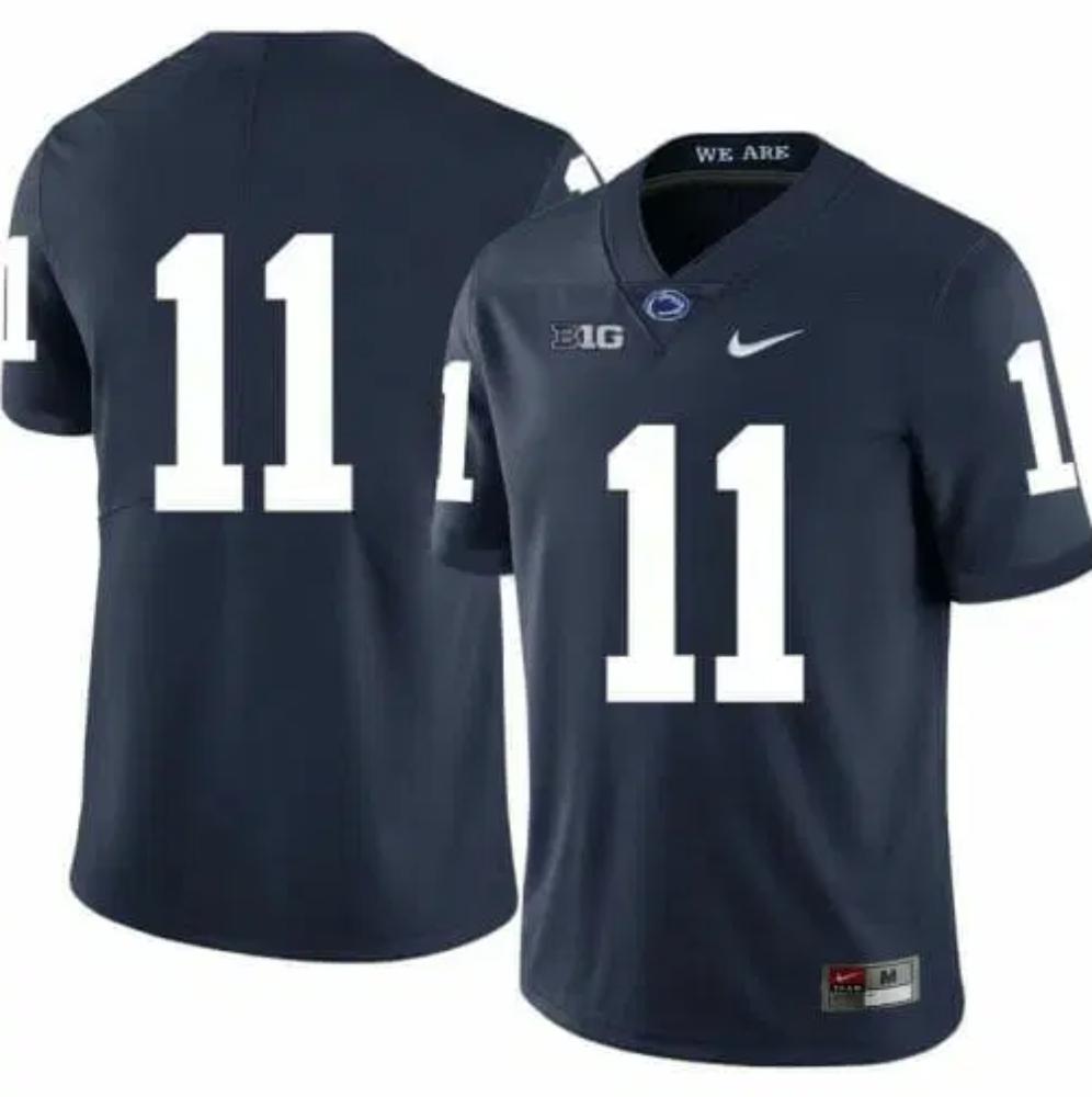 Men Penn State Nittany Lions No Name Jersey 11 Football Ncaa Jerseys Dark Blue