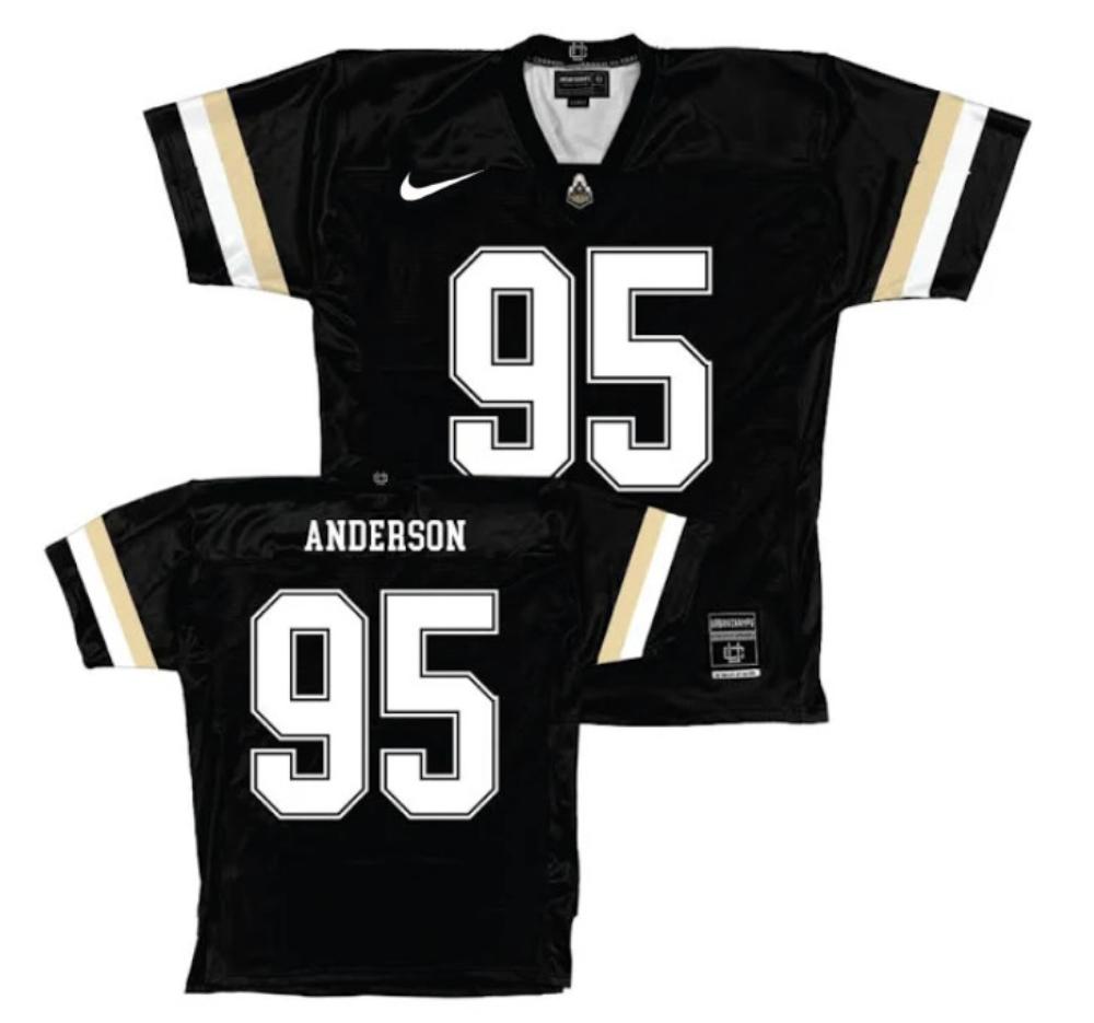 Men Purdue Boilermakers College Football Joe Anderson Jersey 95 Black Stitched