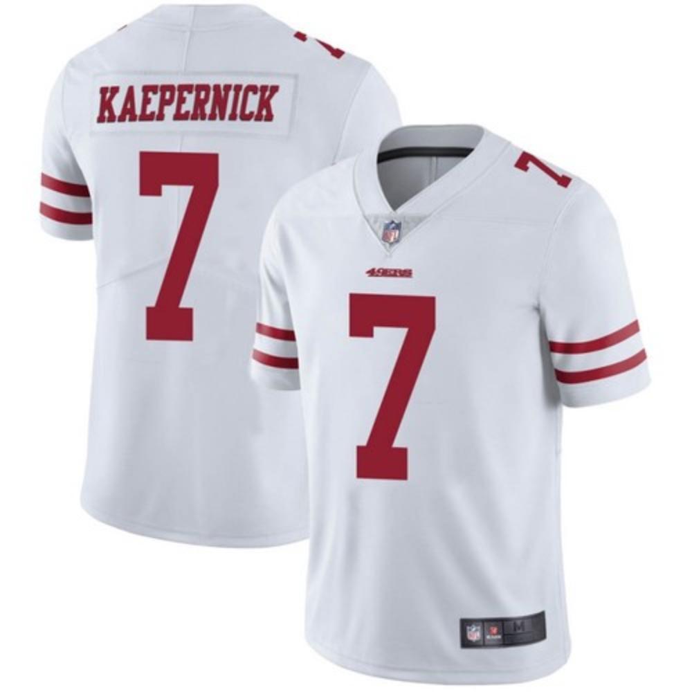 Men San Francisco 49ers 7 Colin Kaepernick Jersey White 2020 Limited