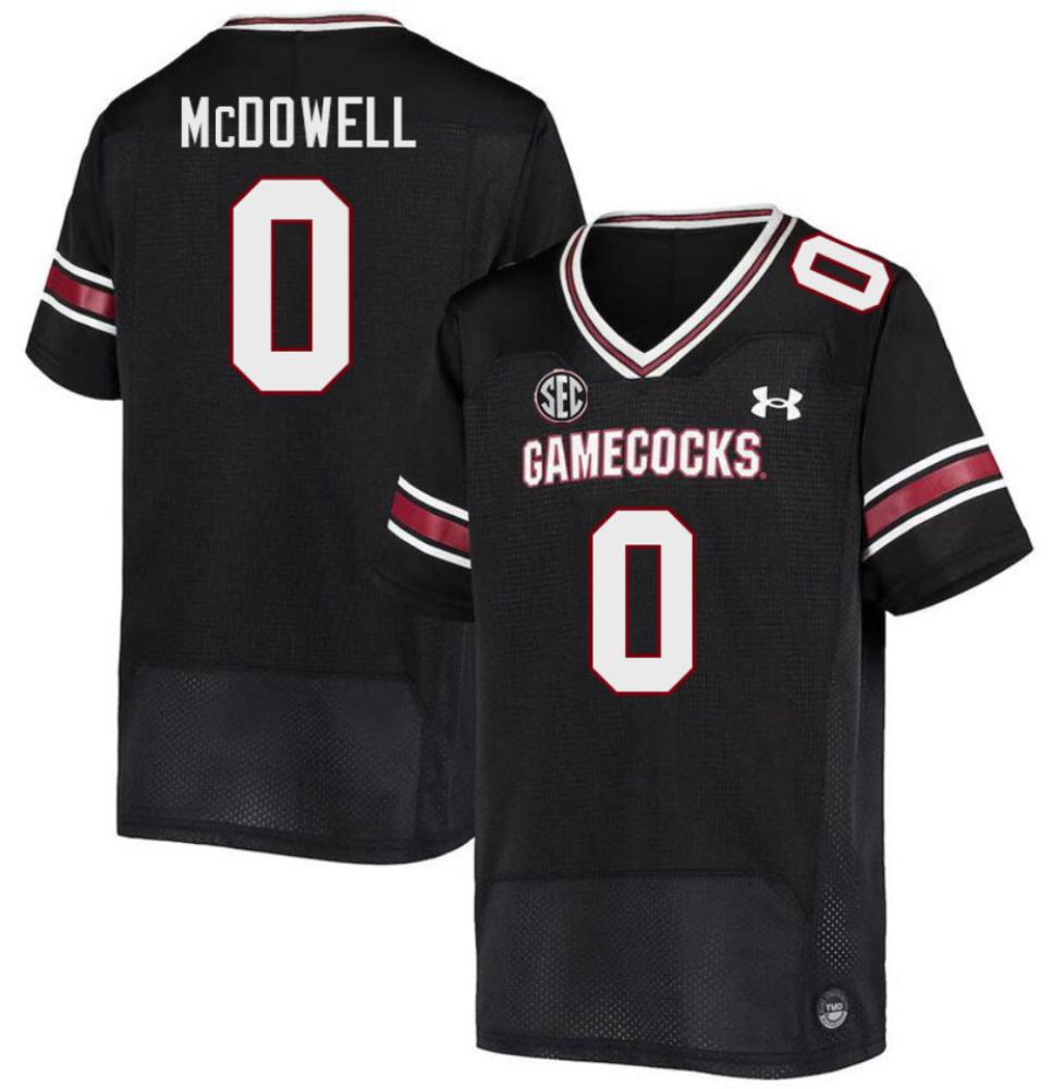 Men South Carolina Gamecocks 0 Juju Mcdowell Black College Football Jersey