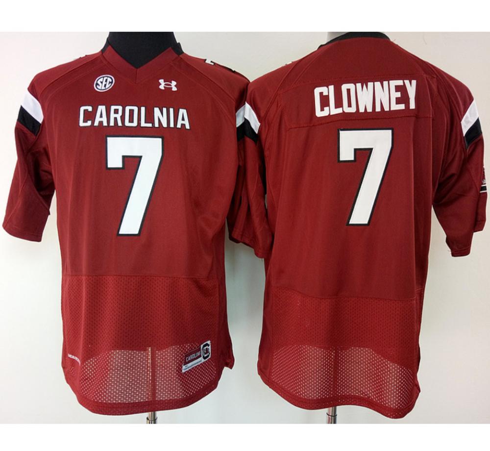 Men South Carolina Gamecocks Cks 7 J Clowney Garnet College Football Jersey