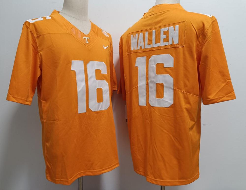 Men Tennessee Volunteers 16 Morgan Wallen Orange 2023 Fuse Jersey