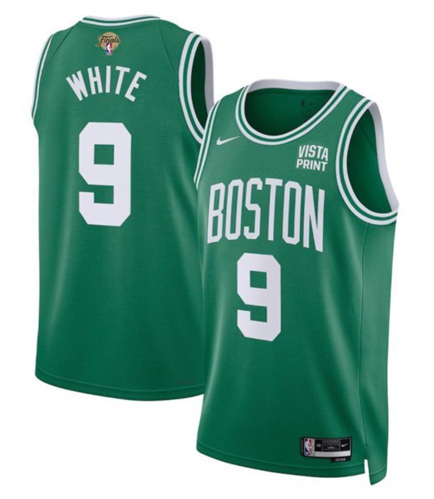 Mens 9 Derrick White Kelly Green 2024 Finals Icon Edition Jersey