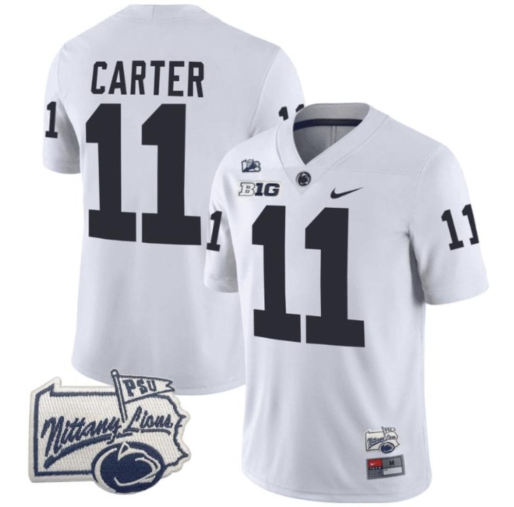 Mens Abdul Cater Jersey 11 Penn State Nittany Lions Psu Patch College White
