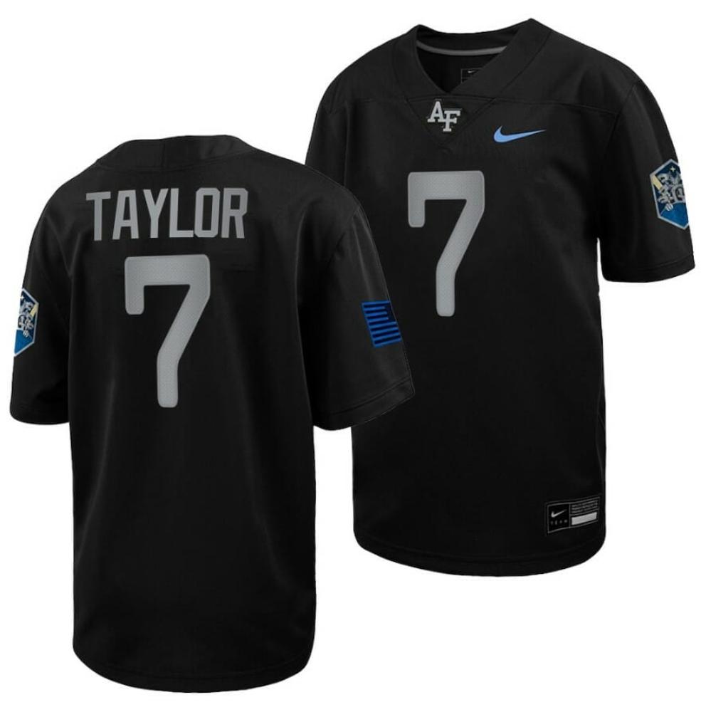 Mens Air Force Falcons Trey Taylor Jersey 7 Football 2022 Space Force Rivalry