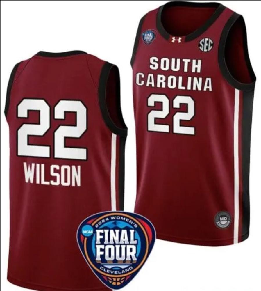 Mens Aja Wilson Jersey 22 South Carolina Gamecocks Basketball 2024 Ncaa