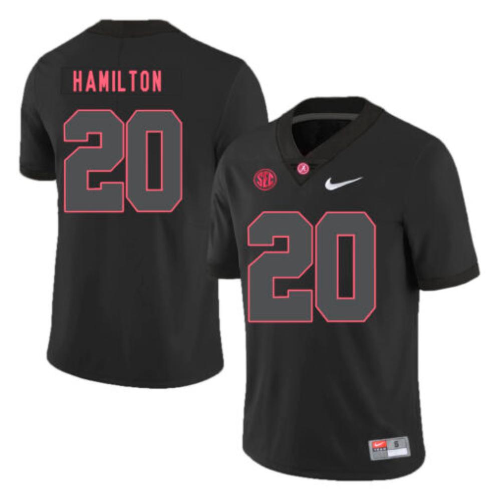 Mens Alabama Crimson Tide 20 Shaun Dion Hamilton Football Jersey Black