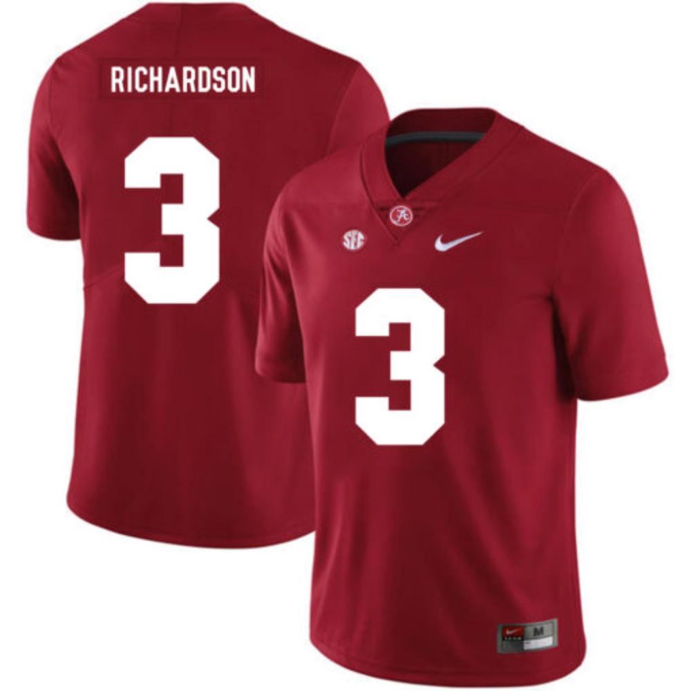 Mens Alabama Crimson Tide 3 Trent Richardson College Football Jersey Red