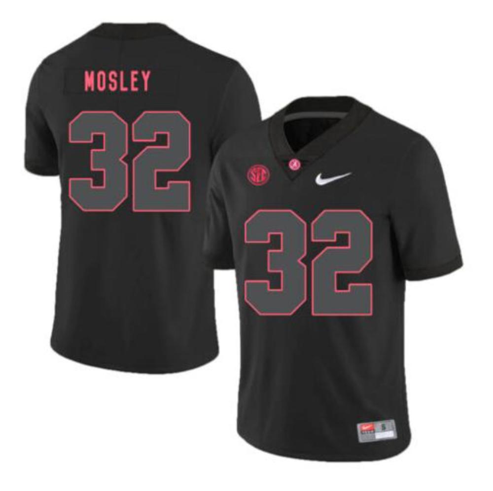 Mens Alabama Crimson Tide 32 Cj Mosley College Football Jersey Black