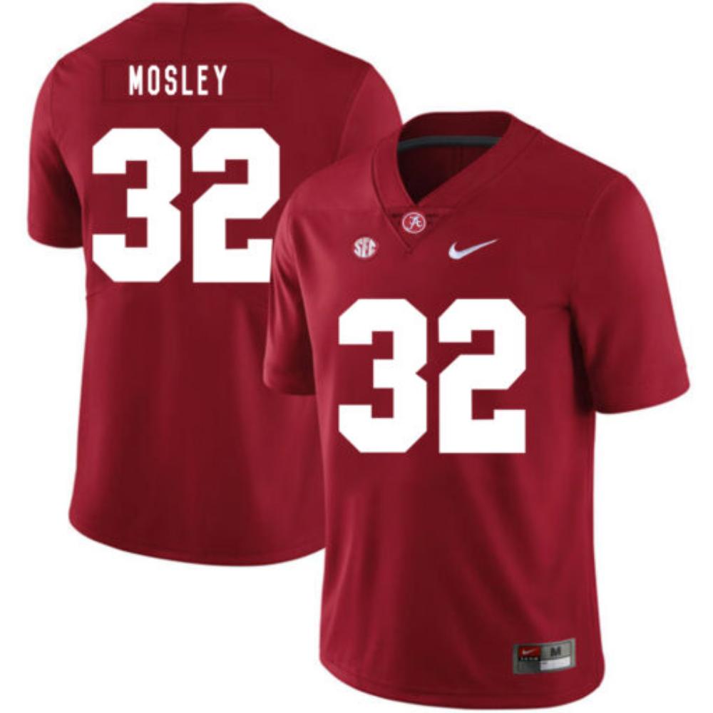 Mens Alabama Crimson Tide 32 Cj Mosley College Football Jersey Red