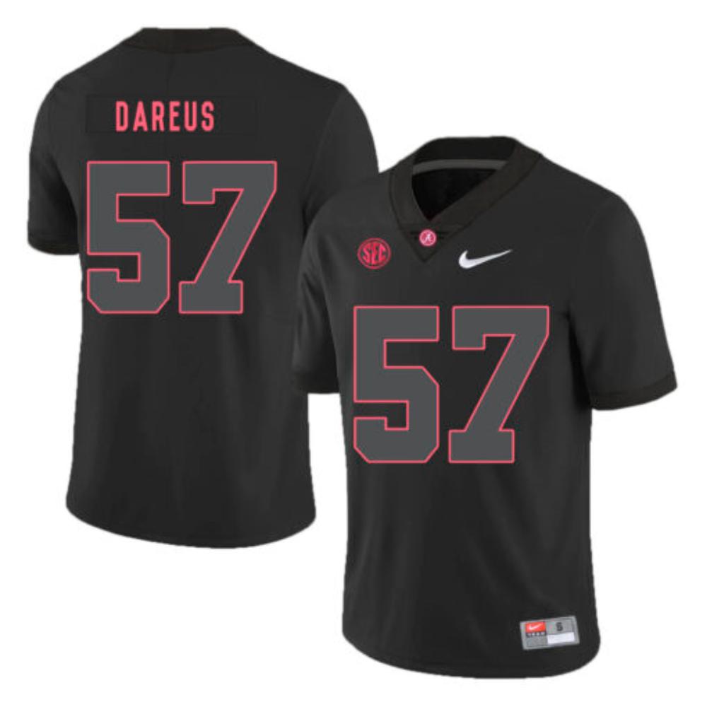 Mens Alabama Crimson Tide 57 Marcell Dareus College Football Jersey Black