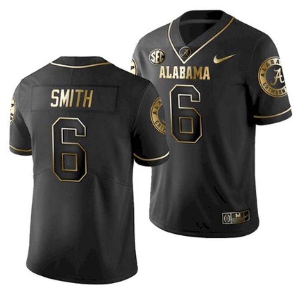 Mens Alabama Crimson Tide 6 Devonta Smith College Football Black Jersey