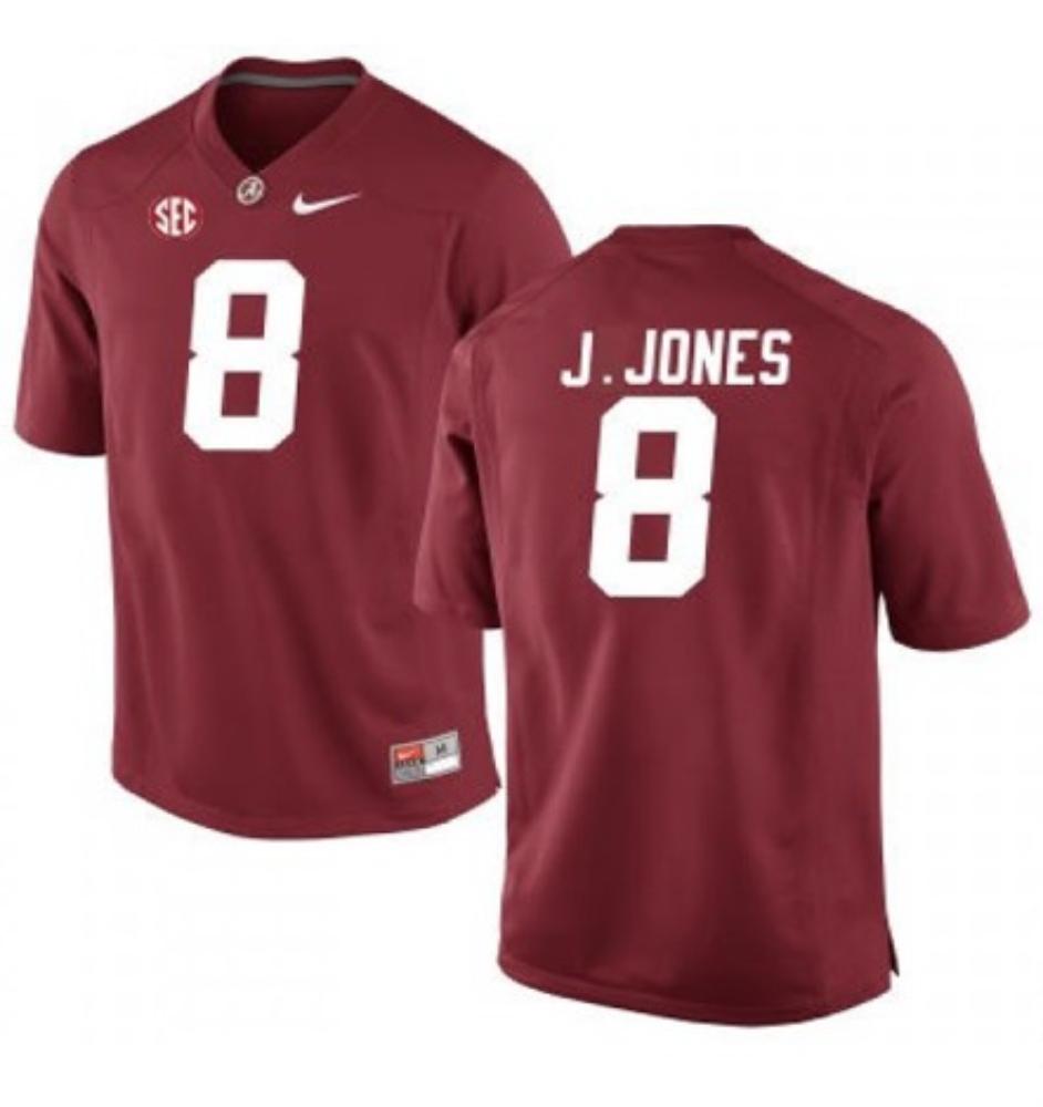 Mens Alabama Crimson Tide 8 Julio Jones Ncaa Football Jersey Red