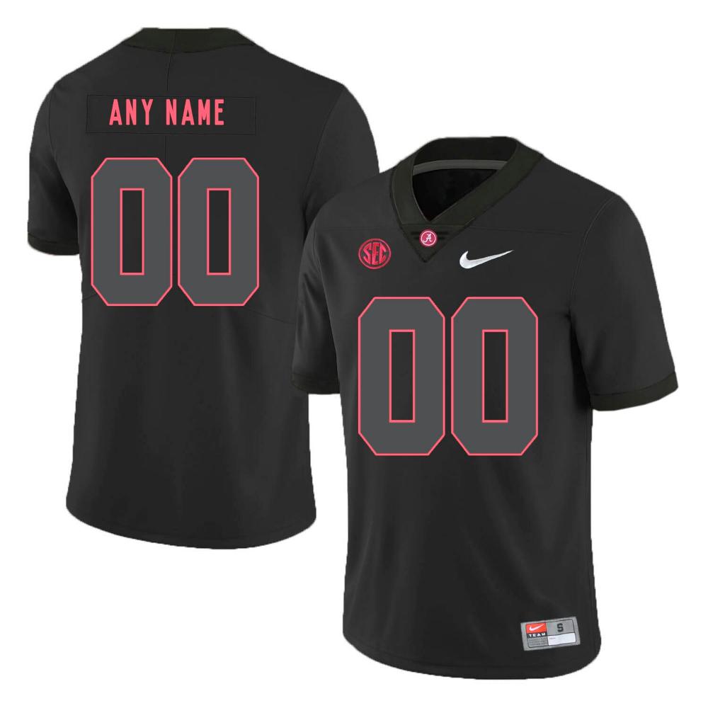 Mens Alabama Football Jersey Custom Ncaa College Black