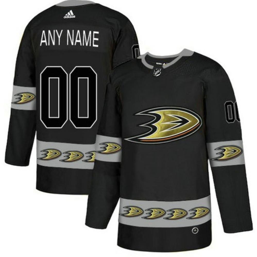 Mens Anaheim Ducks Custom Team Logos Fashion Jersey