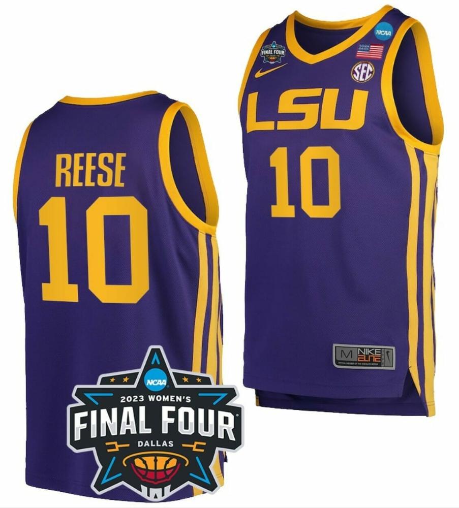 Mens Angel Reese Jersey Lsu Tigers Basketball 2023 National Championship Bound