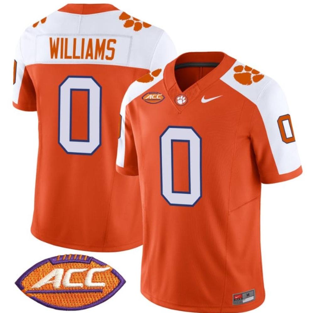 Mens Antonio Williams Jersey 0 Clemson Tigers Vapor Limited Acc Patch College