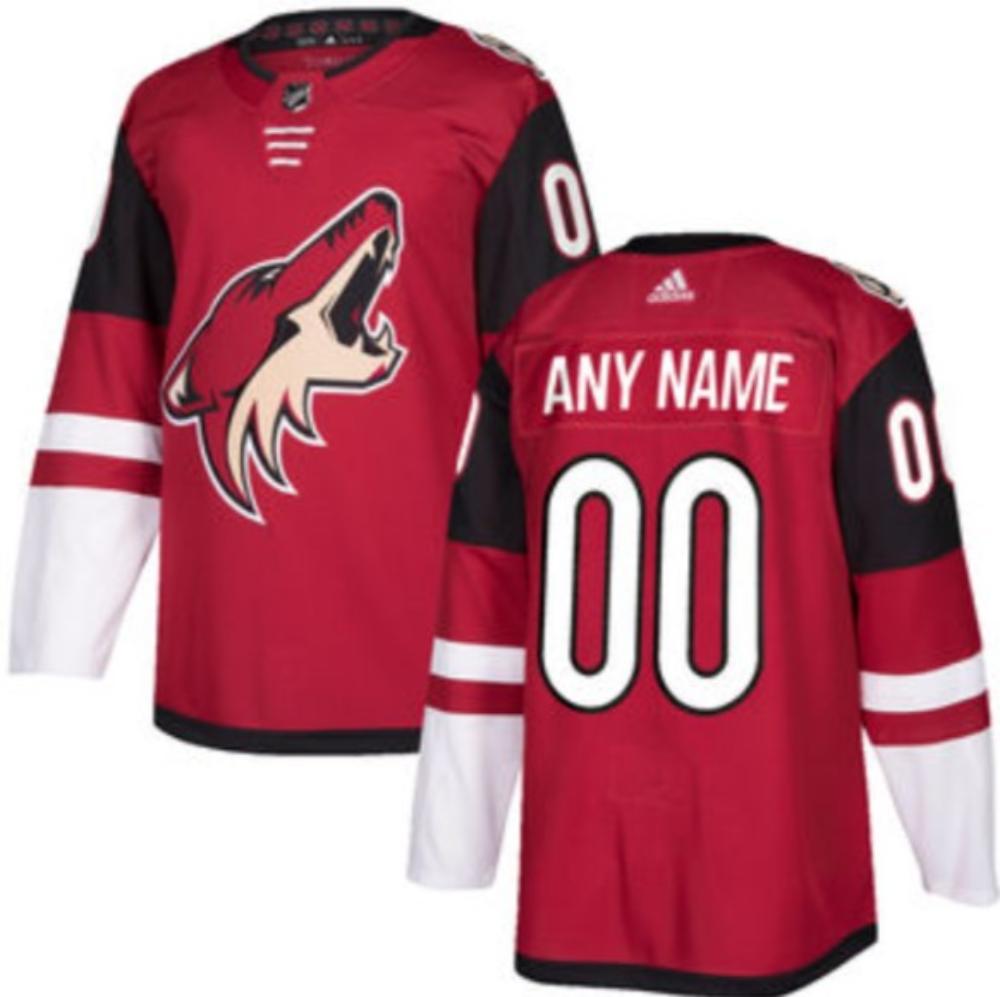 Mens Arizona Coyotes Maroon Custom Jersey
