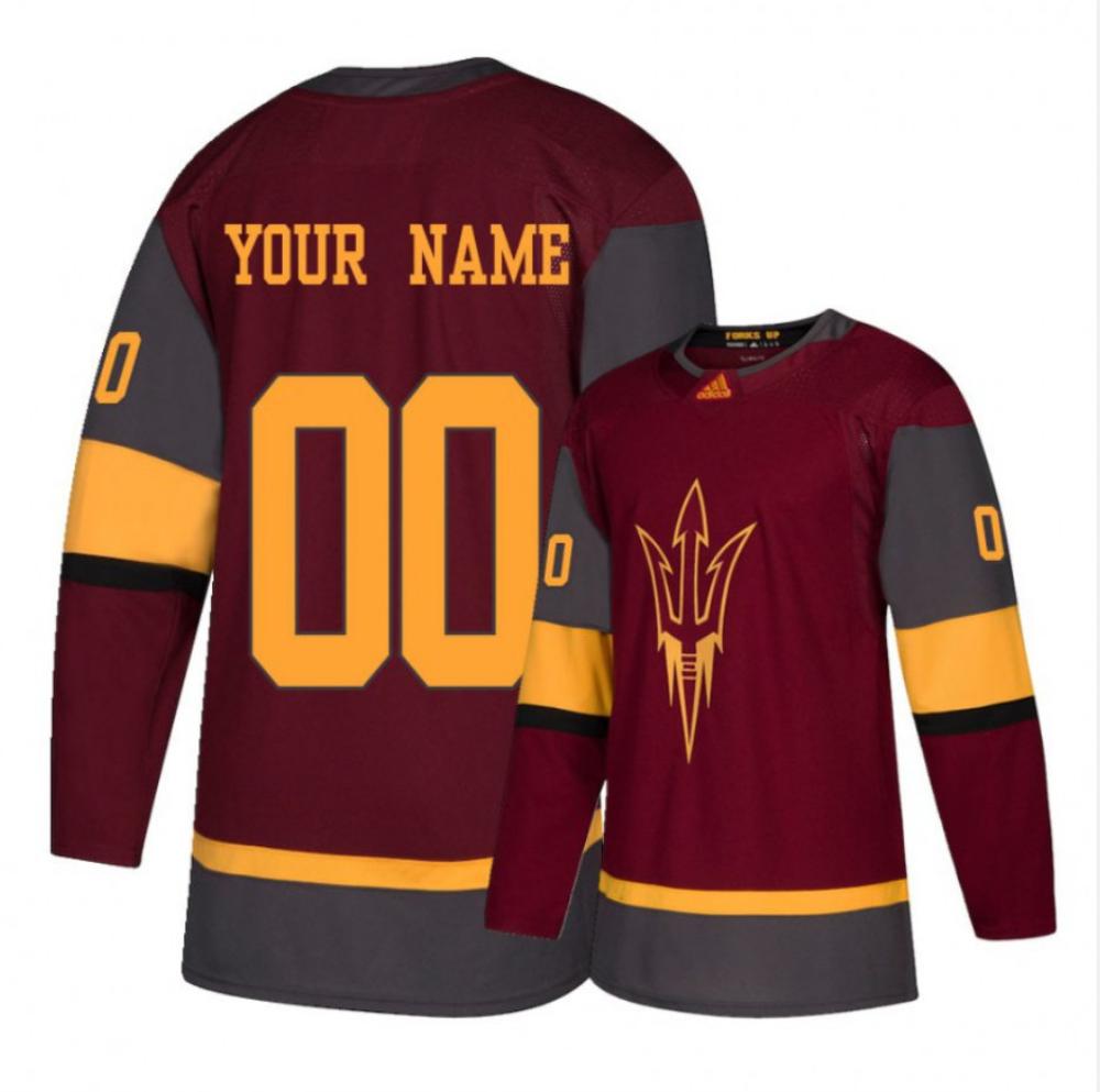 Mens Arizona State Sun Devils Maron Custom Hockey Jersey