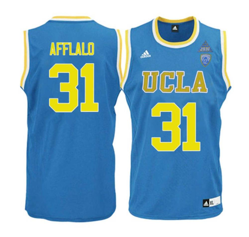 Mens Arron Afflalo 31 Blue Jersey Ucla Bruins College Basketball Jersey