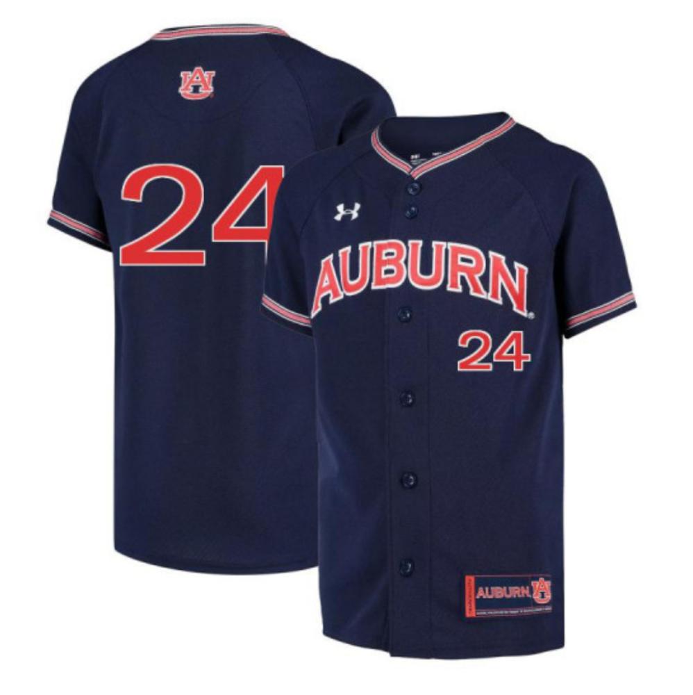 Mens Auburn Tigers 24 Authentic Conor Davis Alumni Jersey Navy