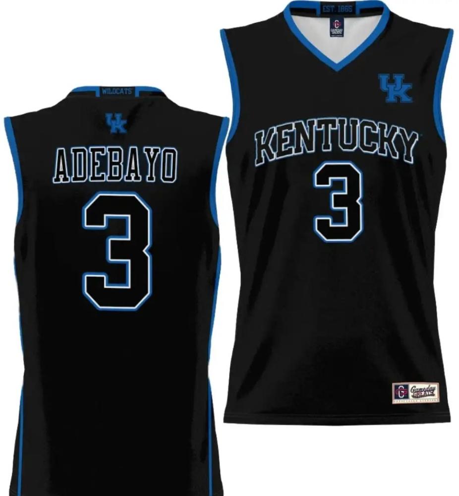 Mens Bam Adebayo Jersey 3 Kentucky Wildcats Nil College Basketball Black