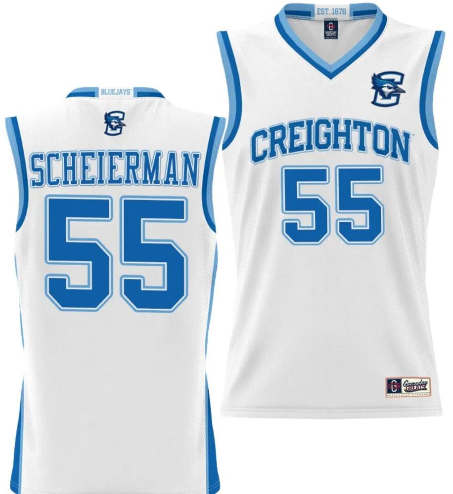 Mens Baylor Scheierman Jersey 55 Creighton Bluejays College Nil Basketball Li