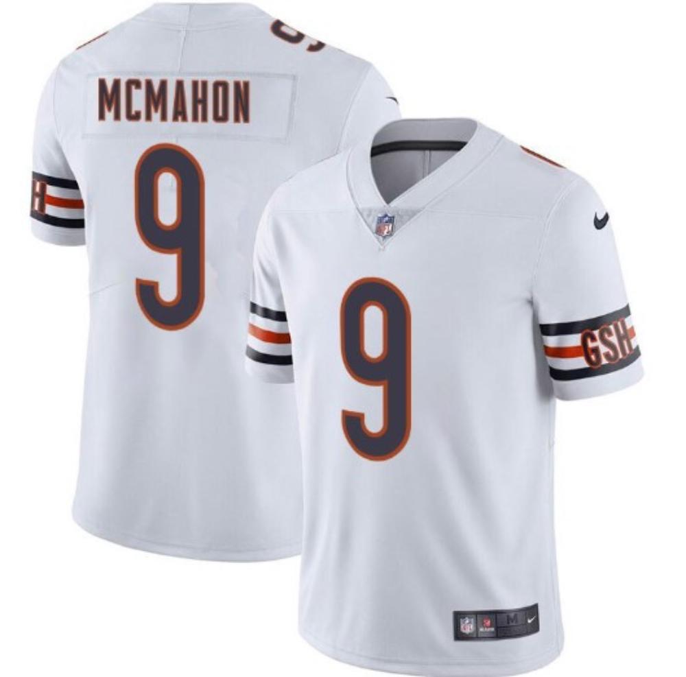 Mens Bears 9 Jim Mcmahon White Stitched Limited Jersey