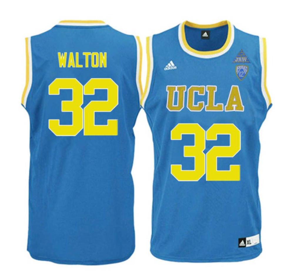 Mens Bill Walton 32 Blue Jersey Ucla Bruins College Basketball Jersey
