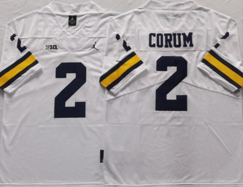 Mens Blake Corum 2 Michigan Wolverines Limited Jersey White