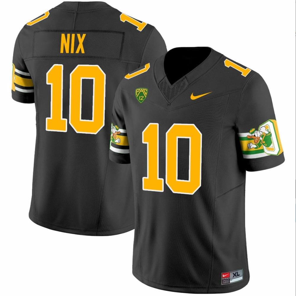 Mens Bo Nix Jersey 10 Oregon Ducks Mighty Oregon 1984 Throwback Blacklbkf41hopv_76