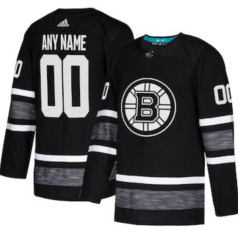 Mens Boston Bruins Black 2019 All star Game Parley Custom Jersey