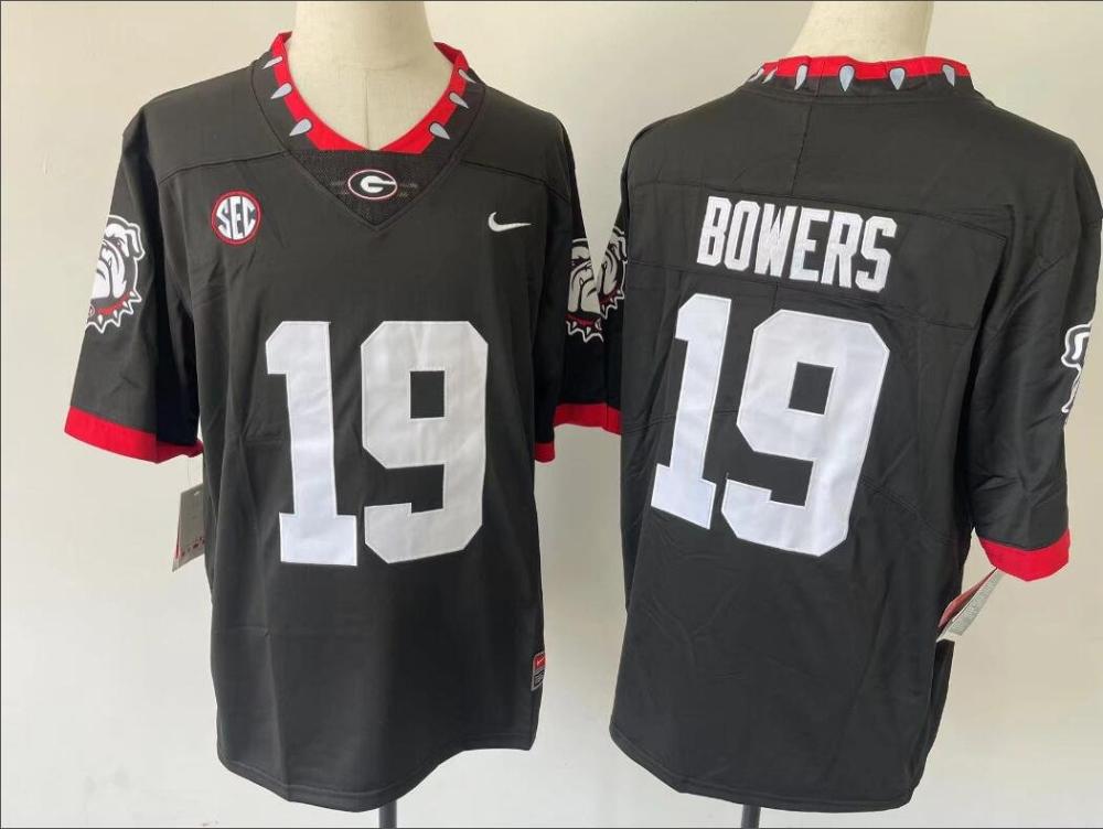 Mens Brock Bowers 19 Georgia Bulldogs Limited Jersey Black