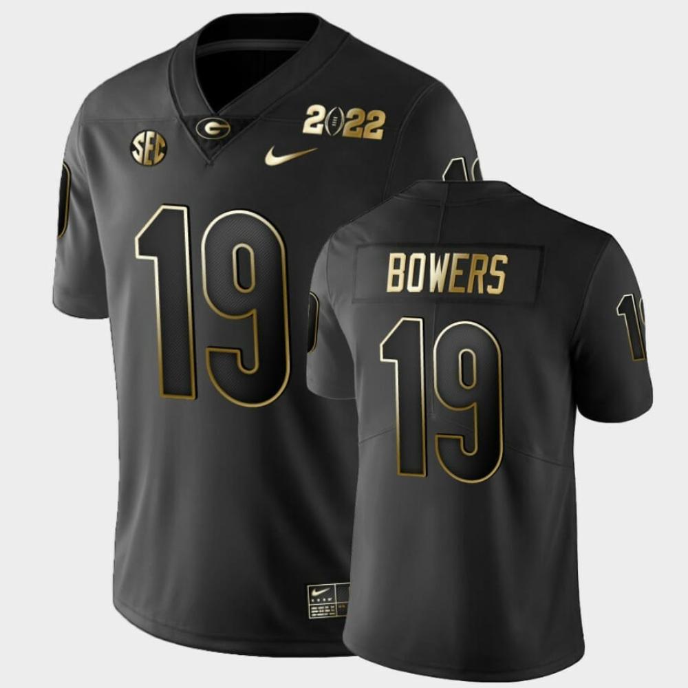 Mens Brock Bowers Uga Jersey 19 2021 National Champions Ncaa College Black Go