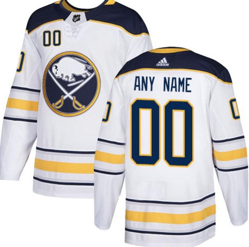 Mens Buffalo Sabres White Customized Jersey