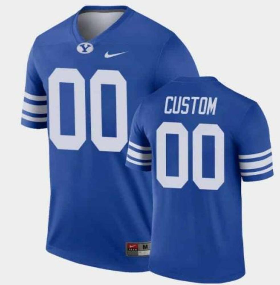 Mens Byu Custom Jersey College Football Alumni Legend Royal