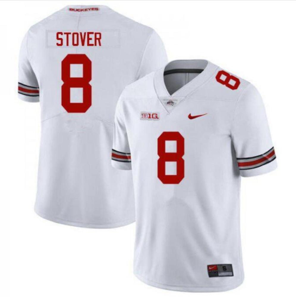 Mens Cade Stover 8 Ohio State Buckeyes Limited Jersey White