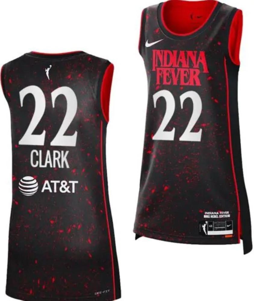 Mens Caitlin Clark Jersey 22 Indiana Fever Basketball 2024 Wnba Black