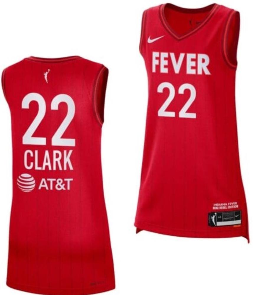 Mens Caitlin Clark Jersey 22 Indiana Fever Basketball Victory Red