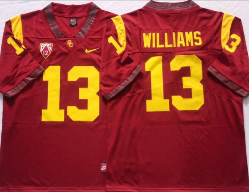 Mens Caleb Williams 13 Usc Trojans Limited Jersey Red