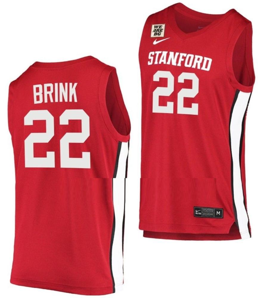 Mens Cameron Brink Jersey We Are Bg 22 Stanford Cardinal Basketball