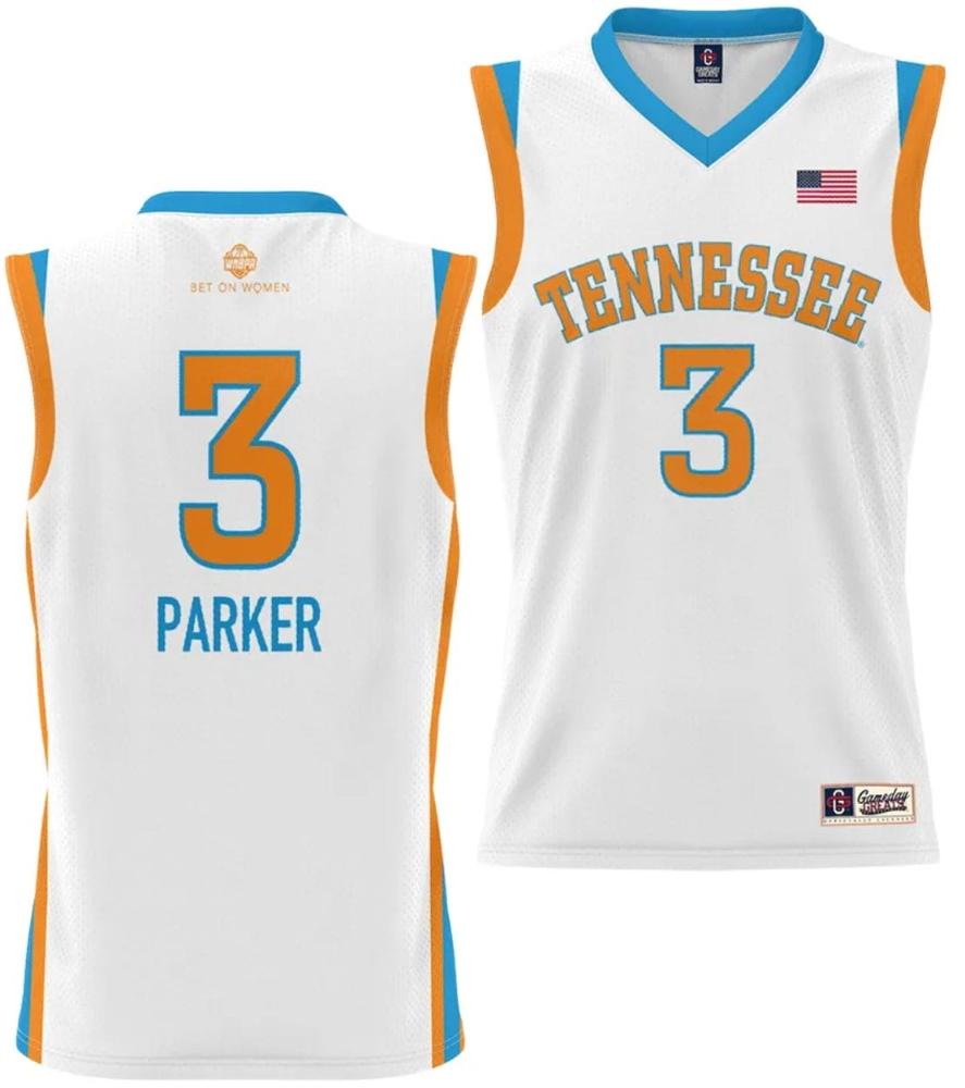 Mens Candace Parker Jersey 3 Tennessee Lady Vols Alumni Basketball College Wh