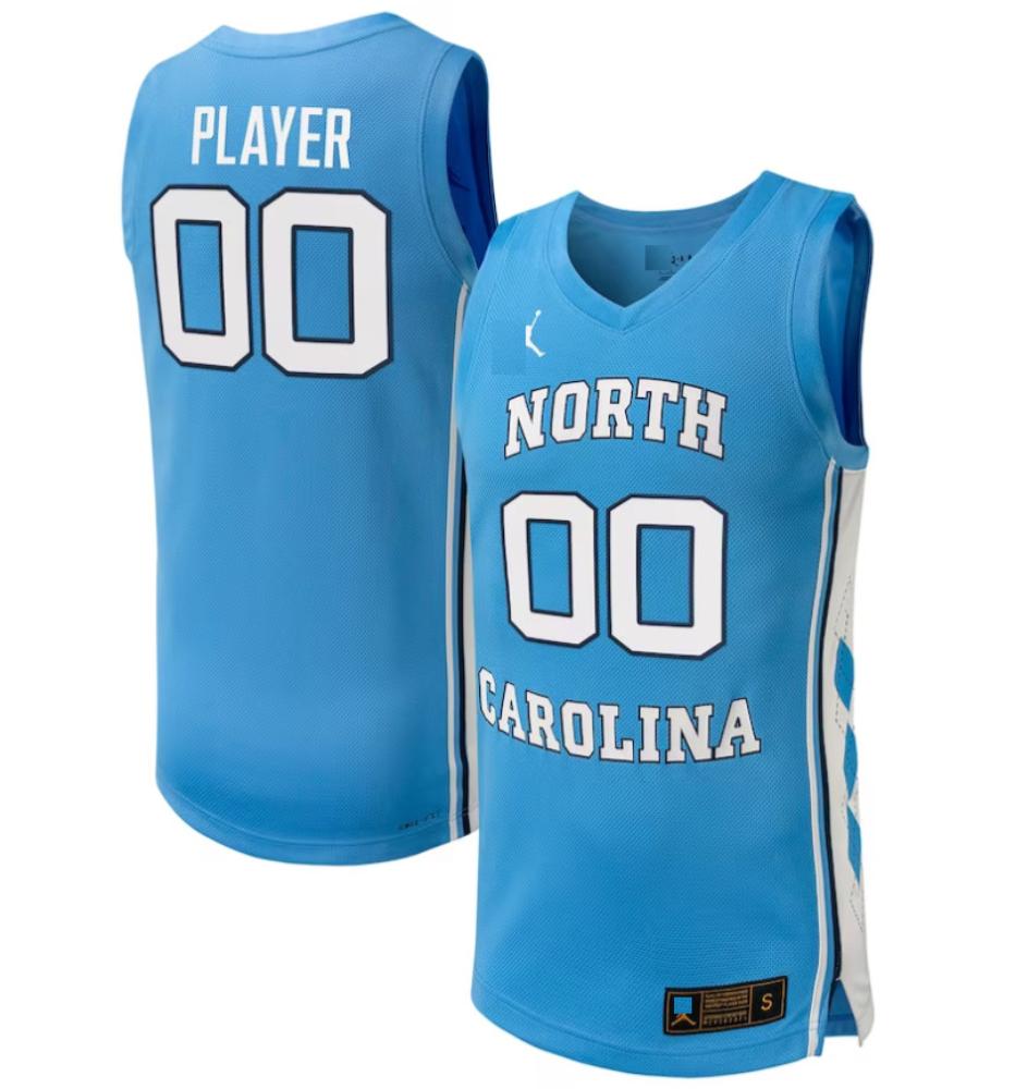 Mens Carolina Blue North Carolina Tar Heels Pick a player Basketball Jersey