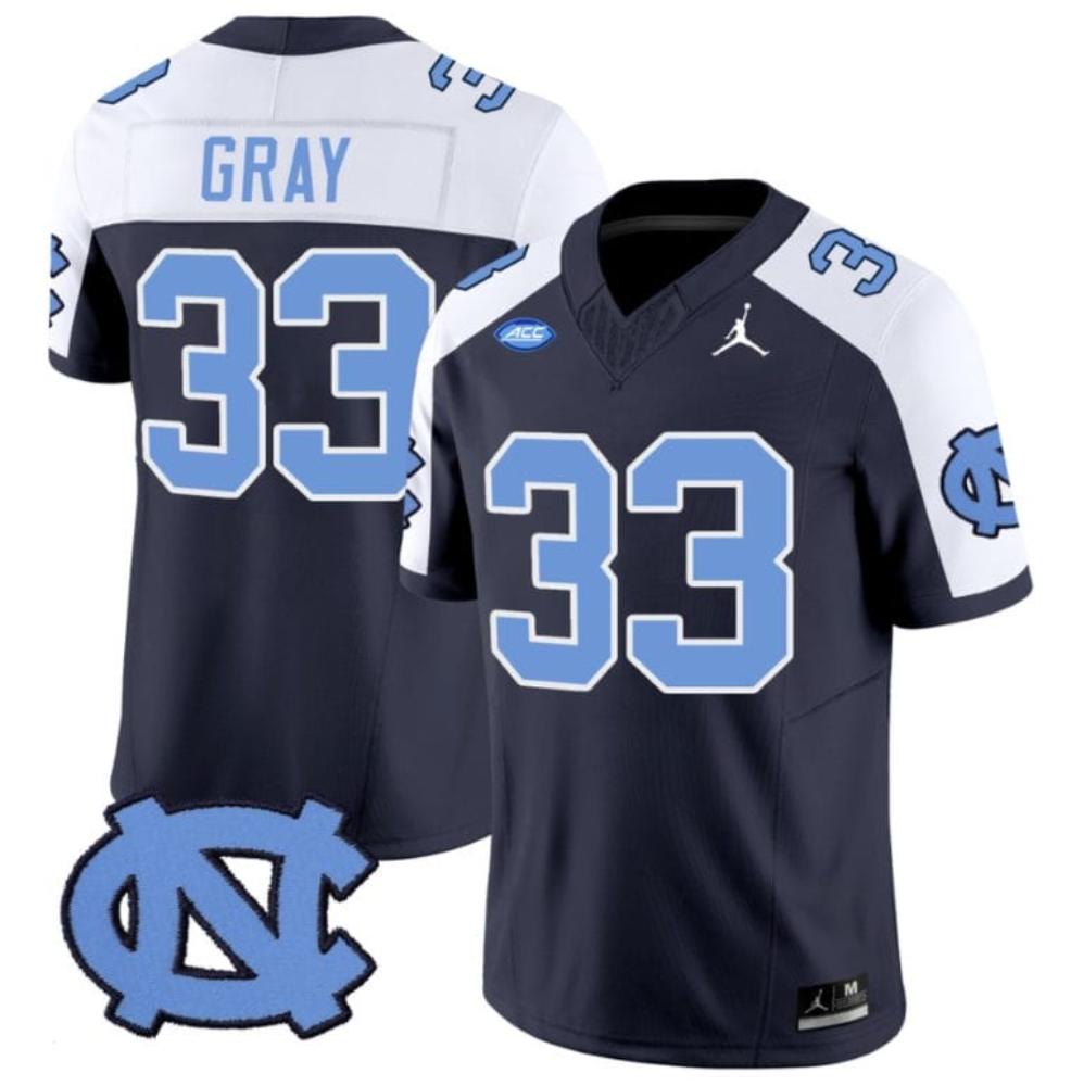 Mens Cedric Gray Jersey 33 North Carolina Tar Heels Vapor Limited College Nav