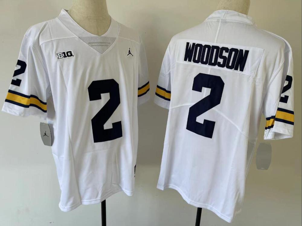 Mens Charles Woodson 2 Michigan Wolverines Limited Jersey White