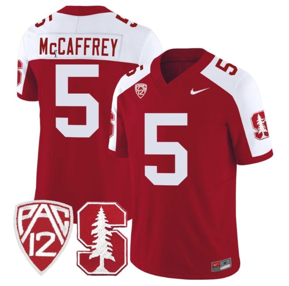 Mens Christian Mccaffrey Jersey 5 Standford Cardinal Jersey Vapor Limited Col