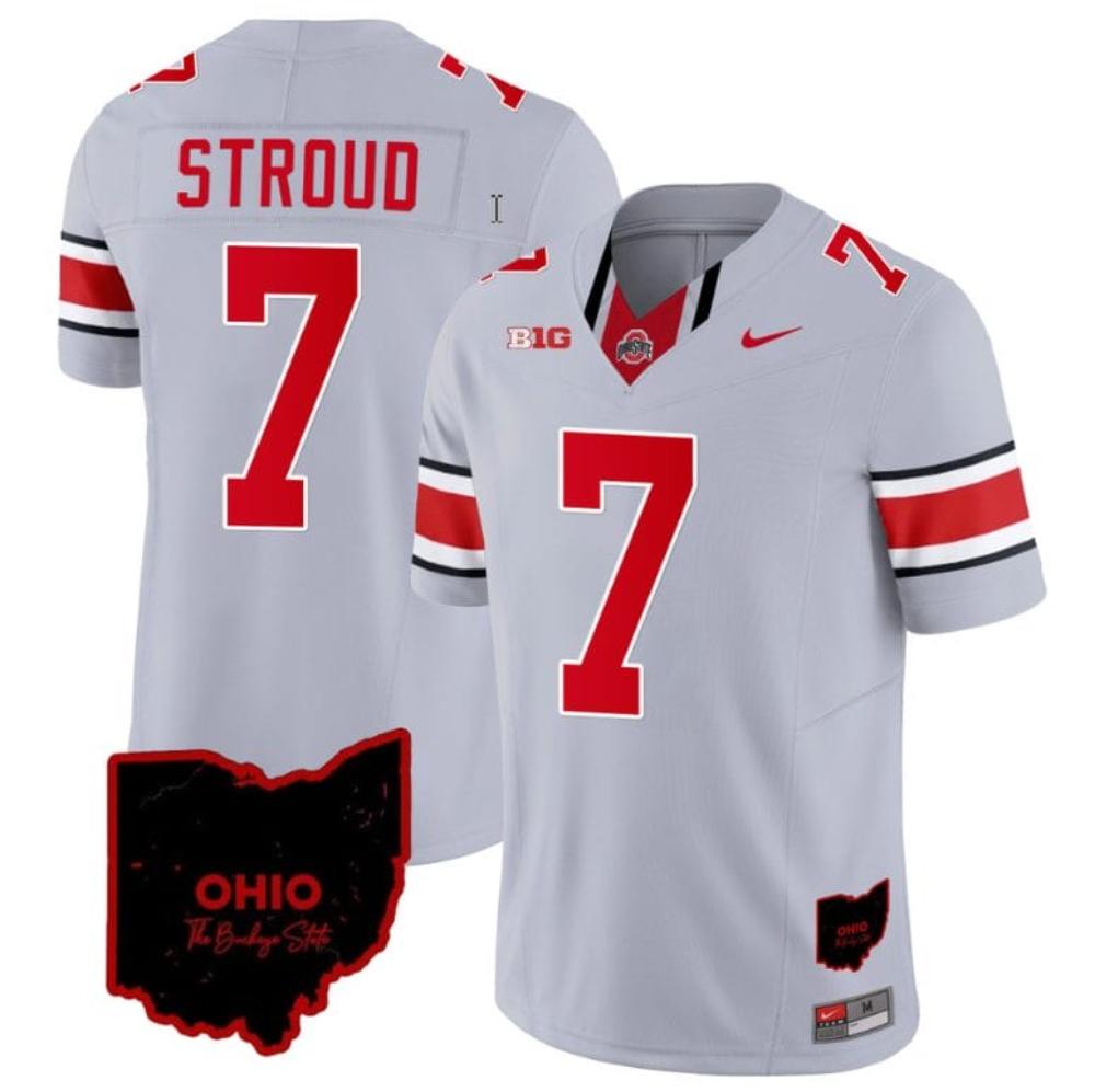 Mens Cj Stroud Jersey 7 Ohio State Buckeyes College Football Stitched Vapor L